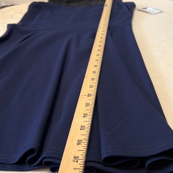 Heloise Scuba Blue/Black Lace top Dress.  Size L. - Picture 8 of 8